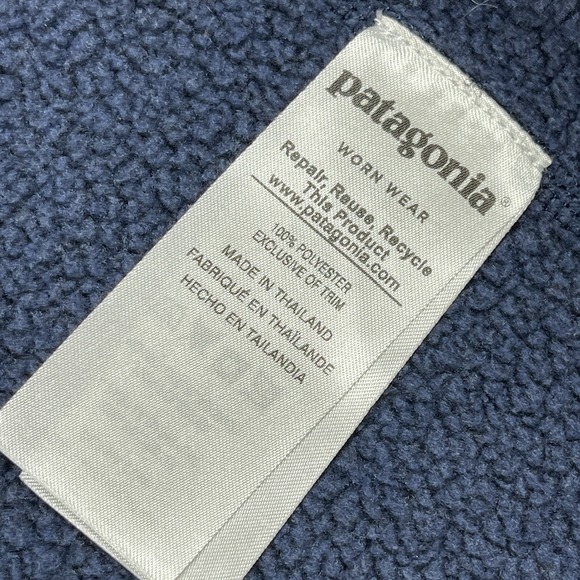 Patagonia Better Sweater Womens XL Blue Ladies 1/4 Zip‎ Fleece Pullover IBM Logo - Picture 12 of 16